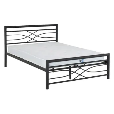 Kelly 5ft Metal Bed Frame in Black Finish