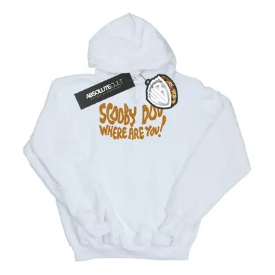 (S, White) Scooby Doo Womens/Ladies Where Are You Spooky Hoodie