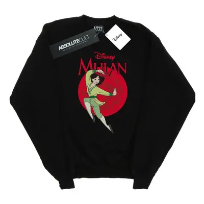 (M, Black) Disney Womens/Ladies Mulan Dragon Circle Sweatshirt