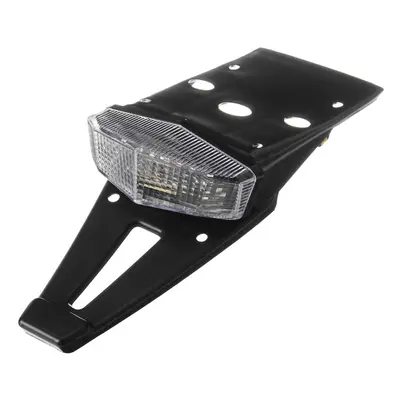 (White) 12V Motorcycle Integrated LED Rear Fender Driving Brake Stop Motorcross Tail Light Red