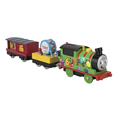 Thomas & Friends Motorized Toy Party Train Percy Battery-Powered Engine for Preschool Kids Ages 