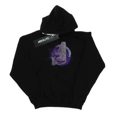 (7-8 Years, Black) Marvel Boys Avengers Endgame Space Logo Hoodie