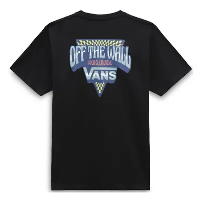 (S, Black) Vans Mens Retro Roll Crew Neck Short Sleeve T-Shirt Tee Top