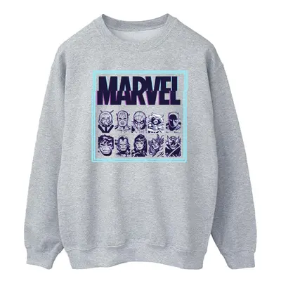 (XXL, Sports Grey) Marvel Mens Comics Glitch Sweatshirt