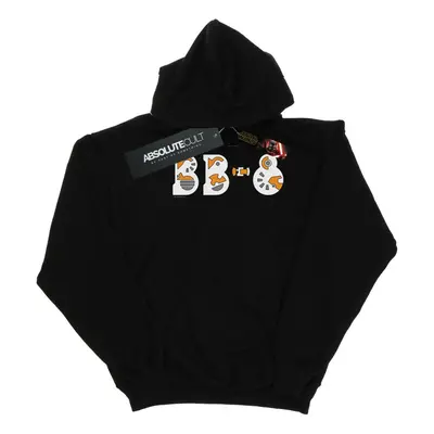 (L, Black) Star Wars Mens The Rise Of Skywalker BB-8 Text Logo Hoodie