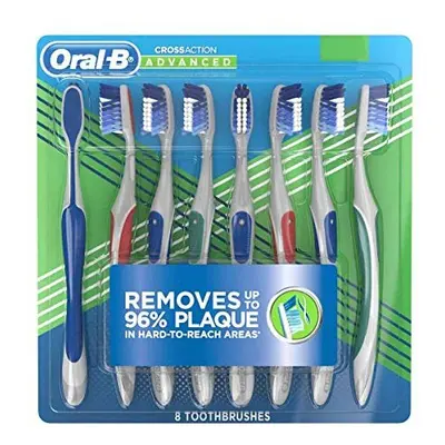 Oral - B Pro Health Toothbrushes Pack Soft/s Cross Action Advanced Removes Plaque (2 Years Suppl