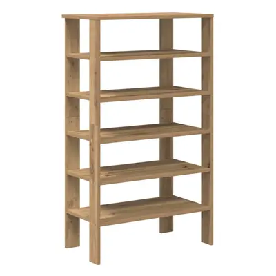 (artisan oak, cm) vidaXL Shoe Rack Old Wood 61x32x105 cm Engineered Wood shoe storage shoe shelf