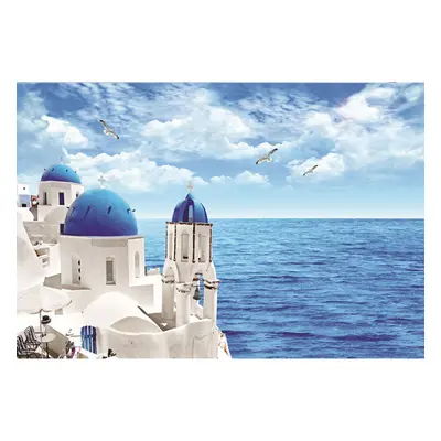 (Aegean Sea) Pcs Jigsaw Puzzle DIY Landscape Jigsaw Puzzle Toy Home Decorations Educational Game