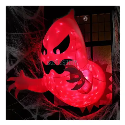 Halloween Inflatable Ghost Outdoor Decorations LED Light Out Window