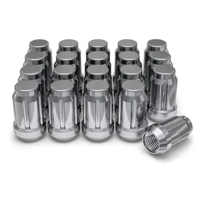 White Knight 3807-20Am Chrome M12X1.50 Spline Lug Nut With Key, Pack