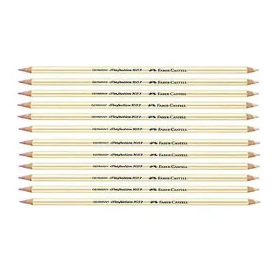 Perfection Eraser Pen Wood Set Red/White Pack of