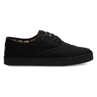 (US 8) TOMS Heritage Canvas Mens Carlo Sneaker Shoes Casual - Black/Black