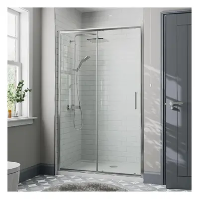 1200mm Sliding Shower Door Enclosure Glass Screen Panel Framed 8mm Safety Glass