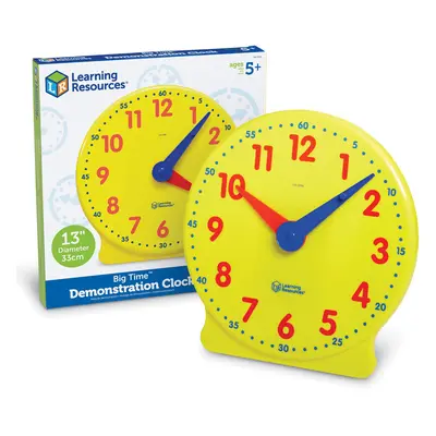 Big Time Learning Clock, Analog Clock, Homeschool, Hour clock, Pre School, Telling the Time EYFS