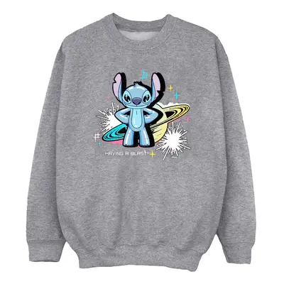 (S, Sports Grey) Disney Womens/Ladies Lilo & Stitch Techno Stitch Sweatshirt