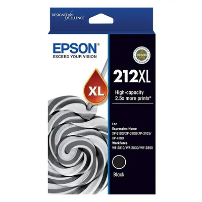 GENUINE Original Epson 212XL High Capacity Toner Black Ink Cartridge C13T02X192