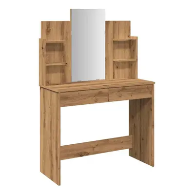 (artisan oak) vidaXL Dressing Table with Mirror Dressing Room Cosmetic Table Vanity Table