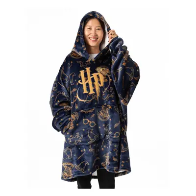 Harry Potter Blanket Hoodie (Womens Blue)