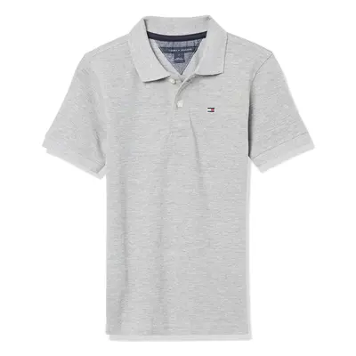 Tommy Hilfiger Boys Short Sleeve Ivy Polo Shirt grey Heather