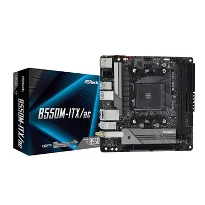 Asrock B550M-ITX/AC Amd Socket Am4 Mini Itx Hdmi/Displayport Usb 3.2 C M.2 B550M-ITX/AC