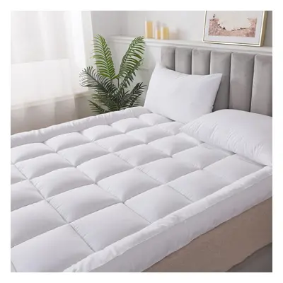 (Super King) Microfiber Mattress Topper Inch/10cm Heavy Fill