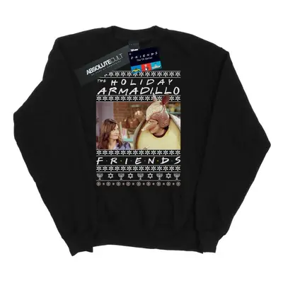 (5XL, Black) Friends Mens Fair Isle Holiday Armadillo Sweatshirt