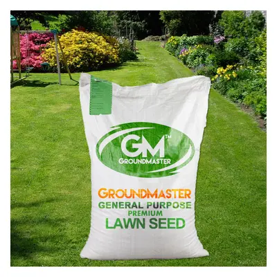 (25KG) Groundmaster General Purpose Garden Premium Back Lawn Grass Seed Various Sizes