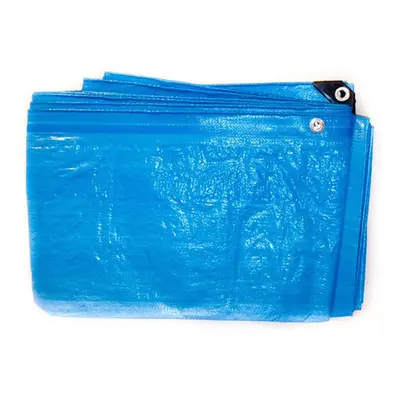 (7M x 9M) Blue Standard 110Gsm Well Made Waterproof Tarpaulin With Eyelets Various Sizes