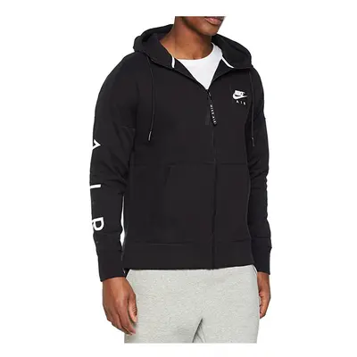 (XL) NIKE AIR Mens Club Zip Hoodies Sweatshirt Black Hooded Jacket Sportswear S-XL