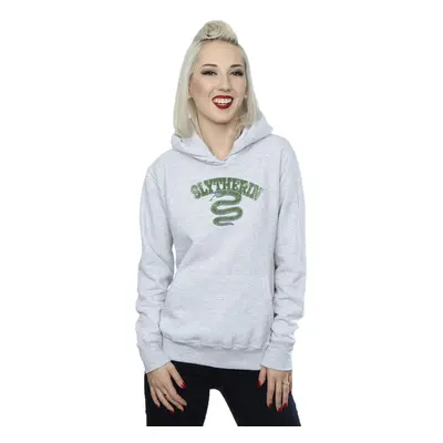 (XXL, Heather Grey) Harry Potter Womens/Ladies Slytherin Sport Emblem Hoodie