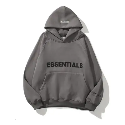 (dark gray, 3XL) ESSENTIALS Sweatshirt Trendy Letter Men's and Women's Hoodie