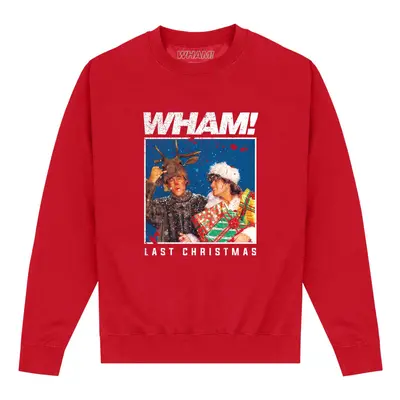 (M, Red) Wham Unisex Adult Last Christmas Sweatshirt