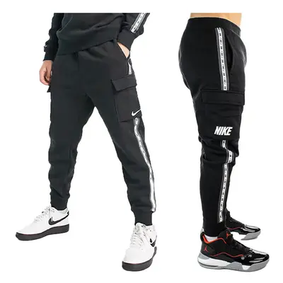 (M) NIKE REPEAT Mens Jogger Sweat Black Bottoms Sports