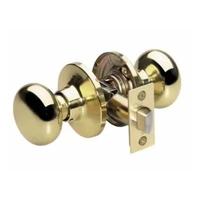 Master Lock BCO0403 Passage Door Knob Polished Brass