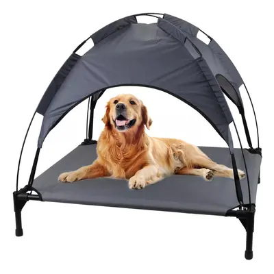 Raised Dog Bed Puppy Pet Cot Elevated Tent Roof Canopy Sun Shade Cover