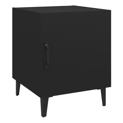 (black, 1) vidaXL 1/2x Bedside Cabinet Engineered Wood End Table Nightstand Multi Colours