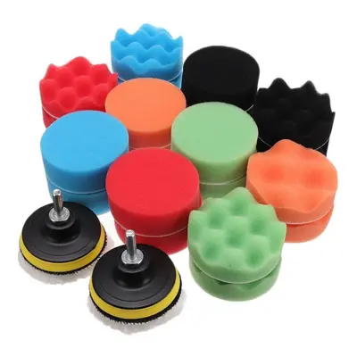 26Pcs Car Polishing Sponge Pad Set Waxing Clean Polish Buffer Drill Wheel for Car Polisher Remov