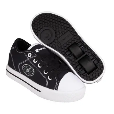 (13 Child UK) Heelys Classic X2 Childrens Kids Wheels Skating Boys Shoes Black/White HE100852