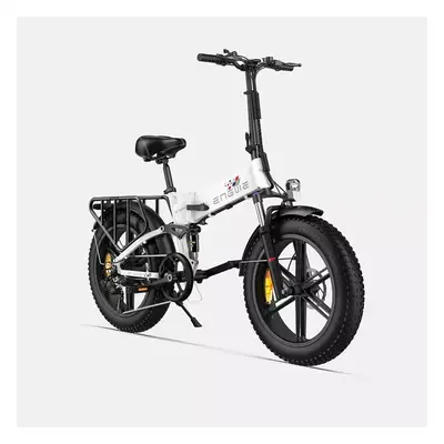 (White) ENGWE Engine X 250W Folding E-Bike 20" Tires UK