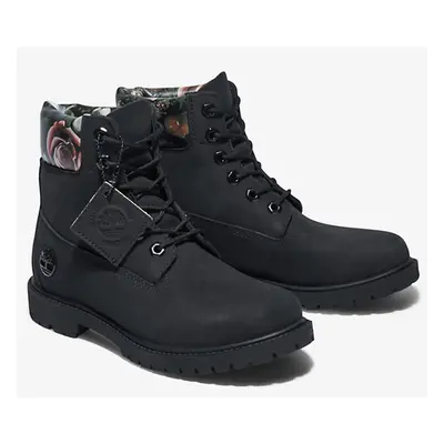 (US 8) Timberland Womens Heritage Inch Waterproof Winter Leather Boot - Black