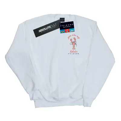 (XL, White) Friends Womens/Ladies Lobster Chest Sweatshirt