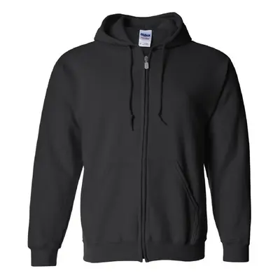 (5XL, Black) Gildan Heavy Blend Unisex Adult Full Zip Hooded Sweatshirt Top