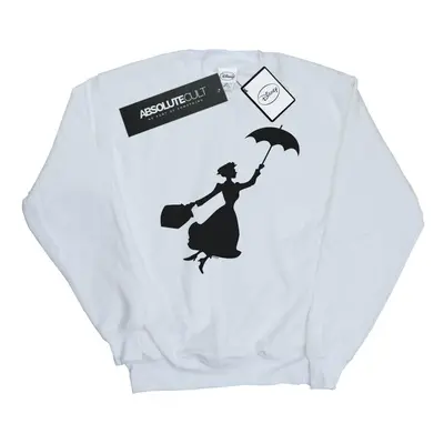 (XXL, White) Disney Womens/Ladies Mary Poppins Flying Silhouette Sweatshirt