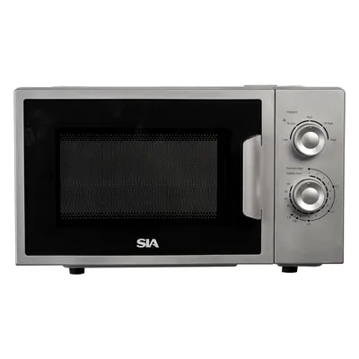 20L Microwave In Silver, Freestanding, Analogue Dials, 700W - SIA FAM21SI