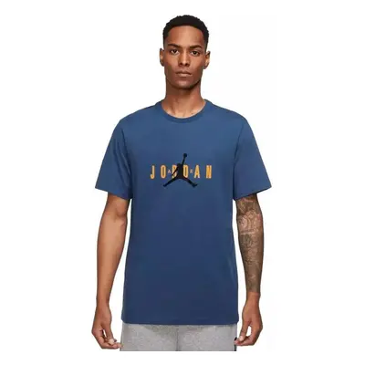 (Blue, Medium) Men's Nike Air Jordan Stretch T-Shirt Crew Neck