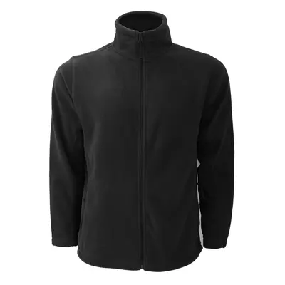 (4XL, Black) Russell Mens Full Zip Outdoor Fleece Jacket