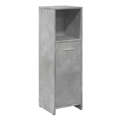 vidaXL Bathroom Cabinet Concrete Grey 30x30x95 cm Engineered Wood