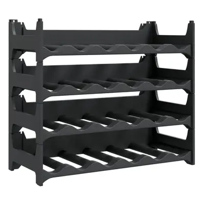 (24 bottle) vidaXL Wine Rack Wine Shelf Whisky Bottle Holder Drinking Rack PP Stackable