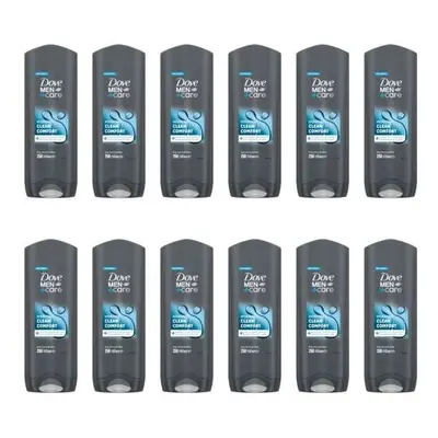 Dove Men+Care Hydrating Clean Comfort Hair, Body & Face Wash 250ML (Pack of 12)