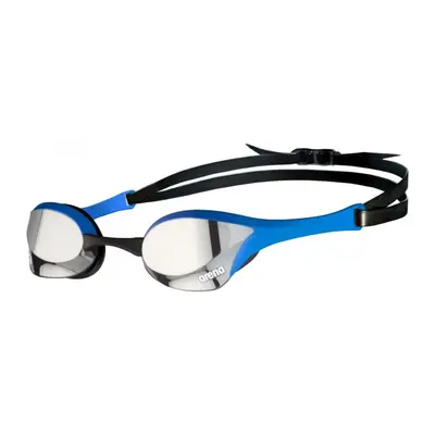 (One Size, Silver/Blue) Arena Cobra Mirror Ultra Swipe Swimming Goggles